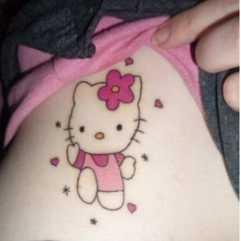 HELLO KITTY Tattoos Kawaii Coquette Girls Gift Pack Temporary Waterproof Tats 🎀